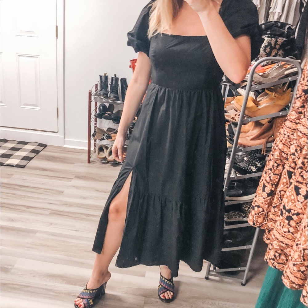 ASTR black maxi dress